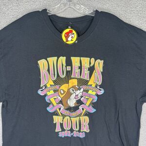 Buc-ees Tour Shirt Mens 2XL Black Short Sleeve Crewneck Gas Station‎ Beaver